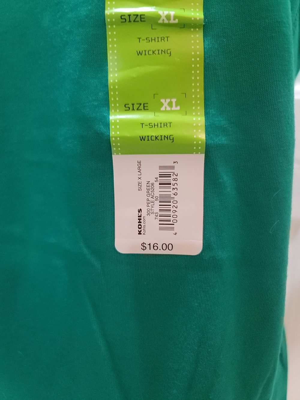 tek gear Women's V-Neck Short Sleeve Tee in Emerald Green - Picture 5 of 5
